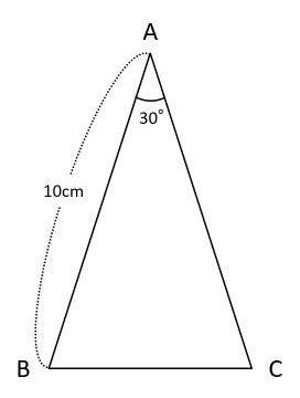 二等辺三角形の面積をどうやって求めるの 考え方のコツは三角定規に着目すること 中学受験ナビ